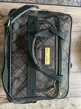 Vintage Oscar de la Renta Tapestry Overnight Travel Bag